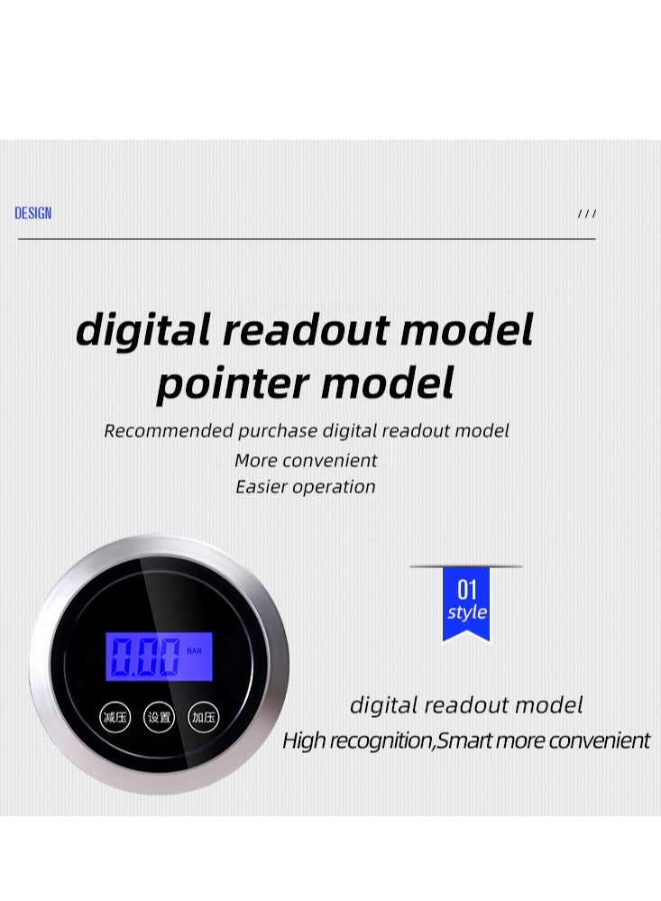 SUITU Digital Car Tyre Inflator Air Compressor with Auto Stop and LED Light 12V Fast Portable Air Pump for Car Bicycle Motorcycle Ball Air Mattress - Image 4