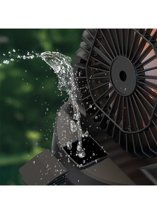 بورودو مروحة رذاذ لاسلكية محمولة FreshPulse بسعة كبيرة 2 لتر ووظيفة بنك الطاقة 15000 مللي أمبير في الساعة / إضاءة RGB / مستويات سرعة قابلة للتعديل / زاوية قابلة للتعديل / رذاذ بارد / جهاز تحكم عن بعد - برتقالي/أسود - Image 3