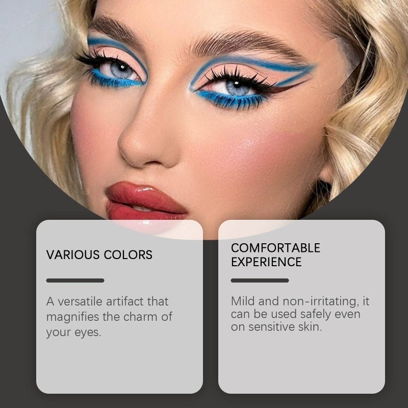 Eelhope Fluorescent Eyeliner Pen Smooth Moisturizing Long-Lasting Formula - Vibrant Colorful Eye Liner for Beginners - Image 2