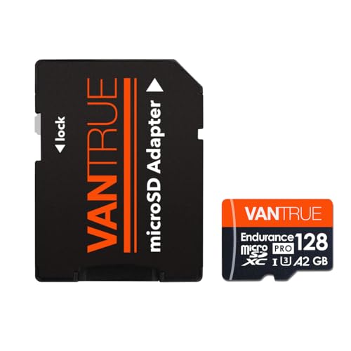 Vantrue 128GB U3 microSDXC UHS-I 4K UHD Video Monitoring Memory Card with Adapter for Dash Cams, Body Cams, Action Camera, Other Surveillance & Security Cams - Image 2