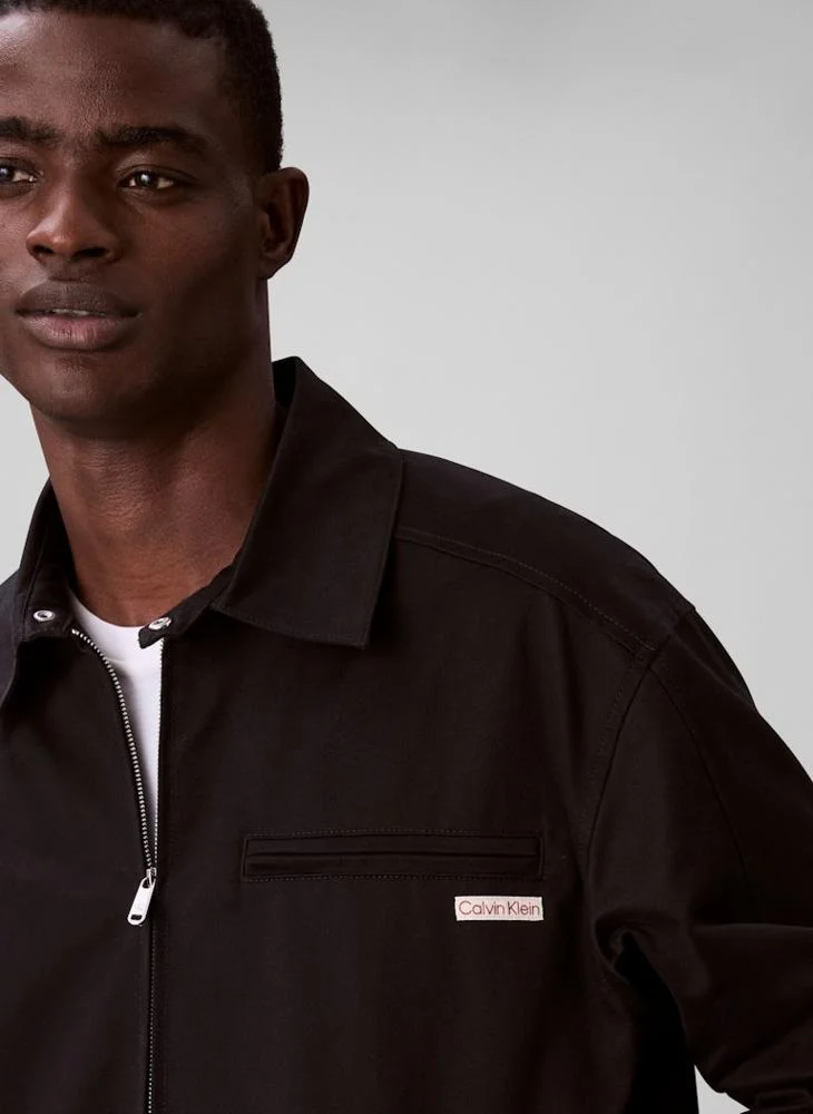 Calvin Klein Jeans  Long Sleeve Cotton Full Jacket for Men | Best Price UAE