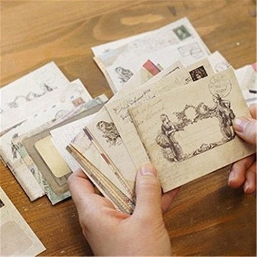 yueton Pack of 48 Kawaii Retro Lovely Vintage Special European Style Mini Paper Envelope for Wedding, Birthday Party, Greeting Cards (12 Different Designs) - Image 4