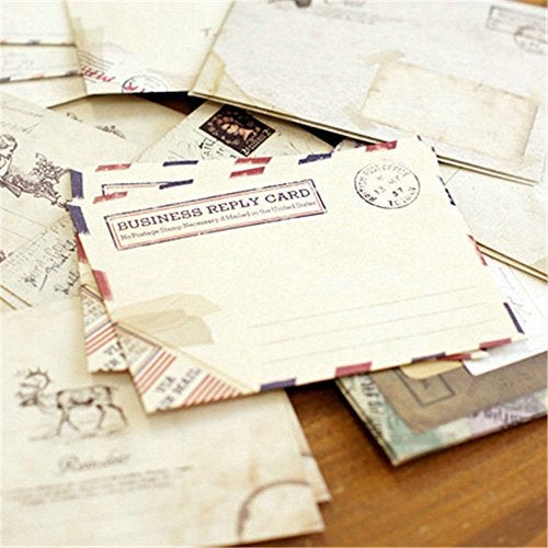 yueton Pack of 48 Kawaii Retro Lovely Vintage Special European Style Mini Paper Envelope for Wedding, Birthday Party, Greeting Cards (12 Different Designs) - Image 5