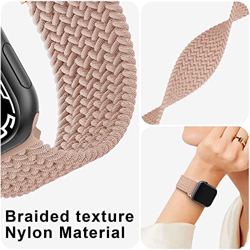 Meliya Braided Stretchy Band Compatible for Apple Watch Strap 38mm 40mm 41mm 42mm 44mm 45mm 46mm 49mm for Women Men, Nylon Elastic Wristbands for iWatch Series 10 9 8 7 6 SE 5 4 3 2 Ultra Ultra 2 - Image 3