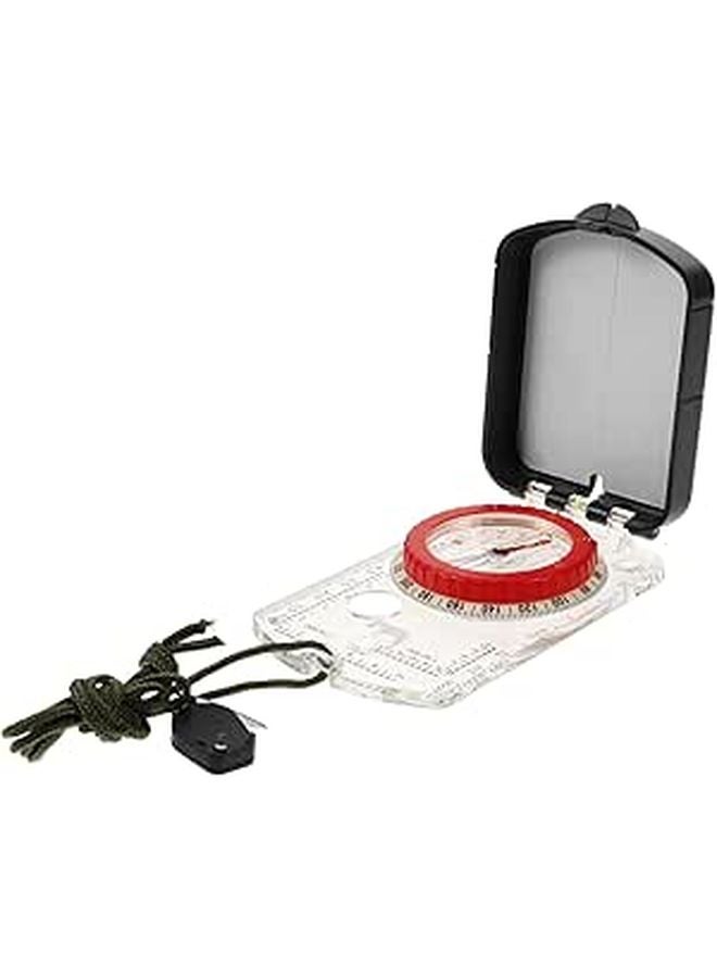High Precision Hiking Compass with Luminous Pointer Ruler and Mirror - Image 1