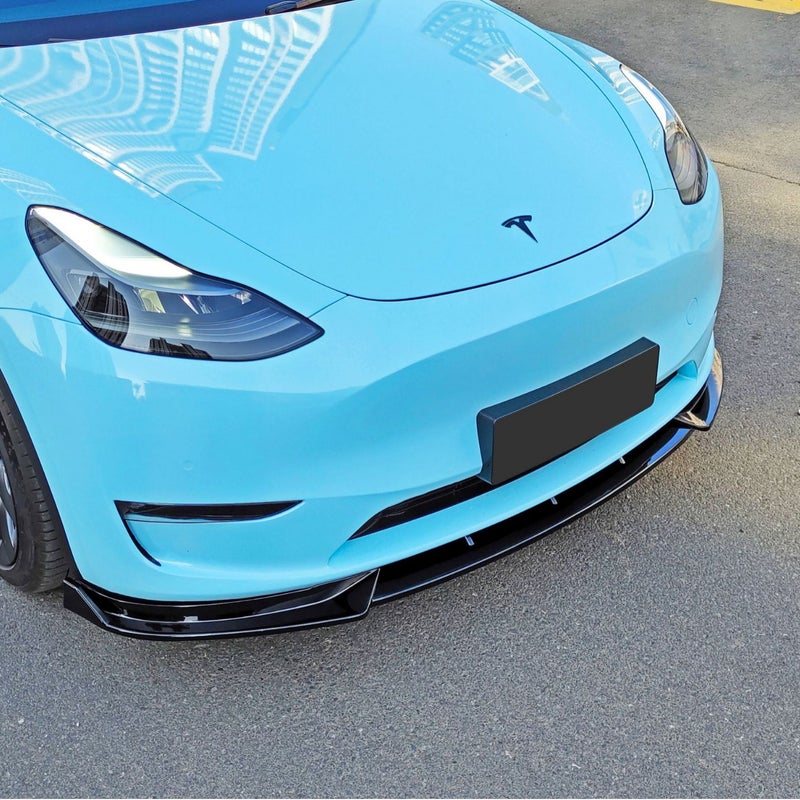 Suitable For Tesla Model Modified Front Shovel Bumper Small Surround Fixed Wind Wing Modified Front Lip Model-Y - Image 3