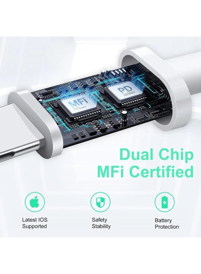 CRONY CR-001 C-Lighting Cable (3A) – Fast Charging & Data Transfer Cable with Ultra Durability: Apple Original Lightning Socket, 20000+ Bend Resistance, Split/Breakage-Resistant Reinforced Construction, Supports Quick Charge for iPhones/iPads, Ideal for Daily Use at Home/Office/Travel - Image 5