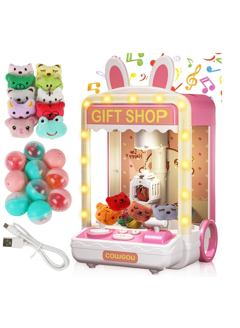 Excefore Mini Claw Machine Toys for Kids, Candy Vending Machines, Funny Game and Gift for Party, for Girls, Party, Birthday, Prize Dispenser Gift - Image 1