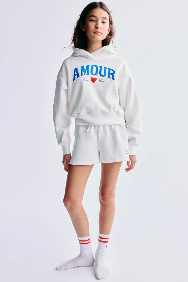 H&M 2-piece printed sweatshirt set