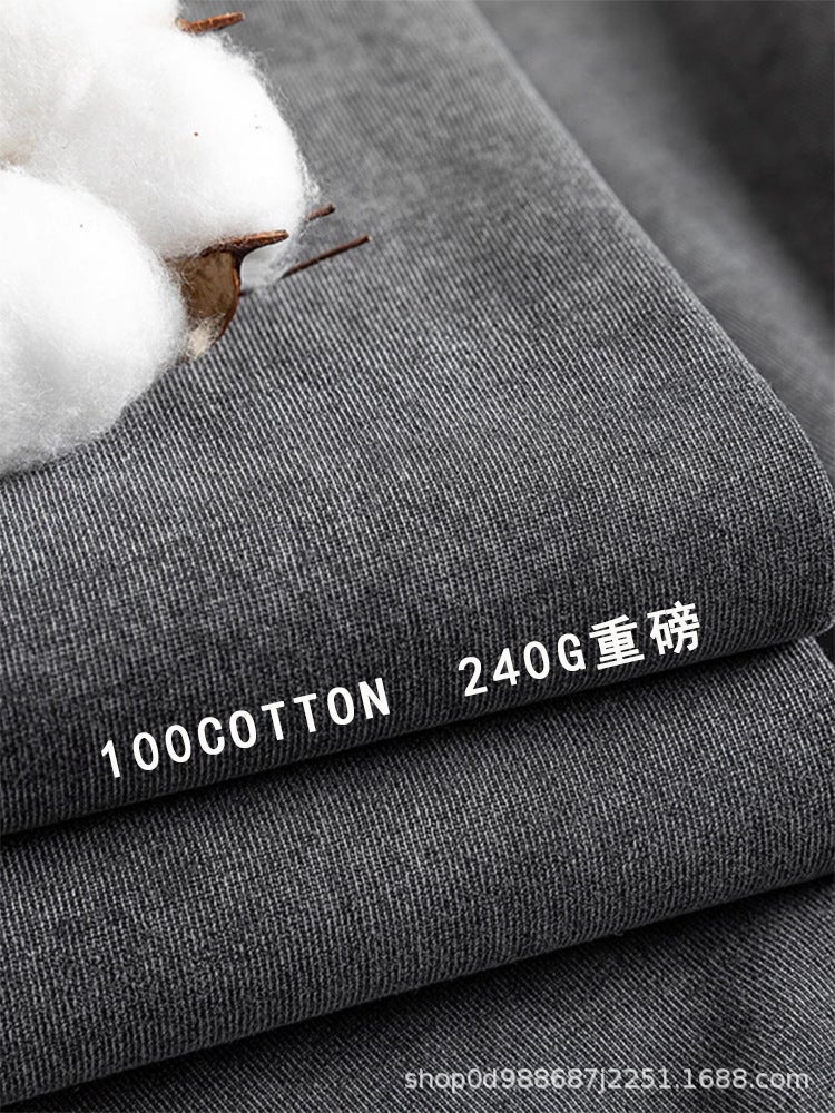 American-style Washed Old Short-sleeved T-shirt Fried Snow Flower US Code Fashion Brand Explosions Men's and Women's T-shirt with LOGO Printing - Image 2