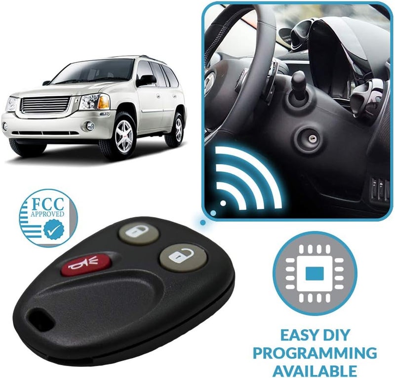 Keyless2Go Replacement Key Fob for Envoy Trailblazer - 2 Pack - Image 5