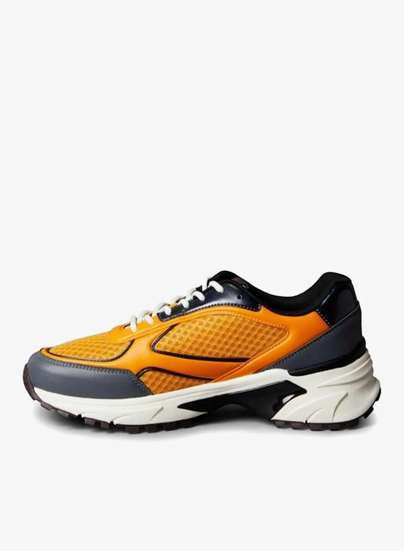 Calvin Klein Granite Gray/Saffron/Bordeaux Trailblazer — Mesh Mix Runner Trainers for Men | Best Price UAE