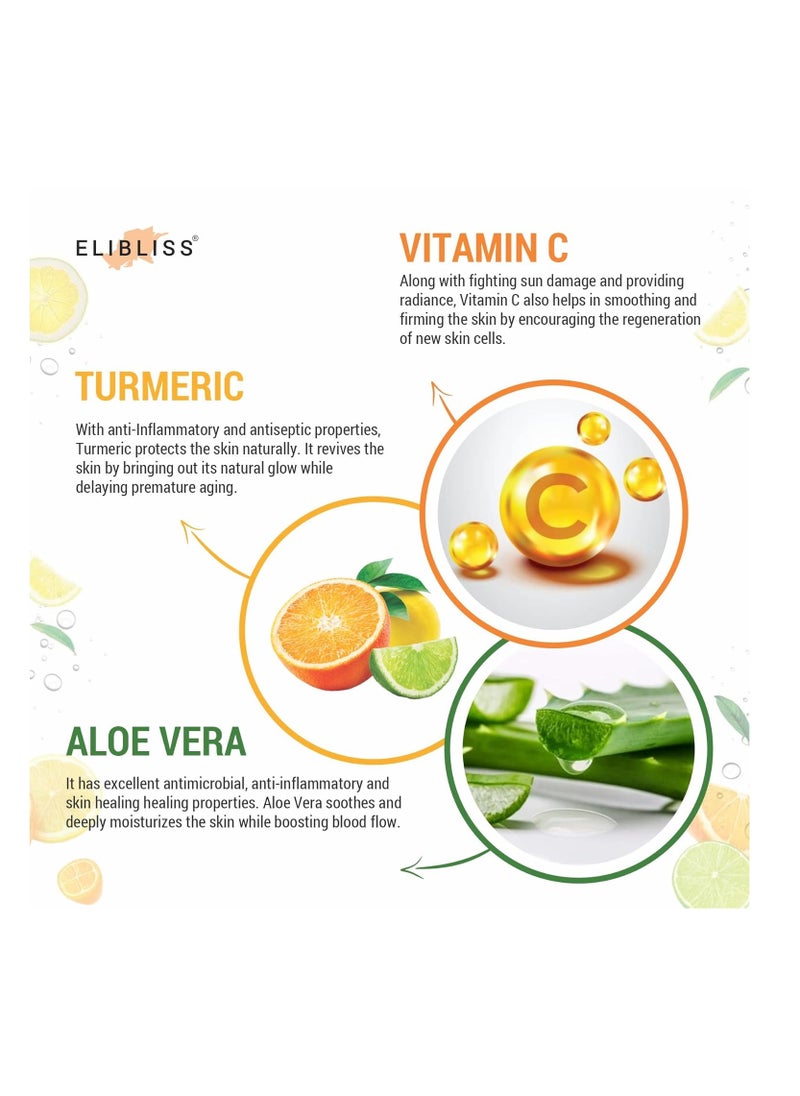 ELIBLISS ELIBLISS Vitamin C Face Wash for Face Brightening Clean Glowing Skin Toxin SLS and Paraben 75ML Pack of 2  - Image 4
