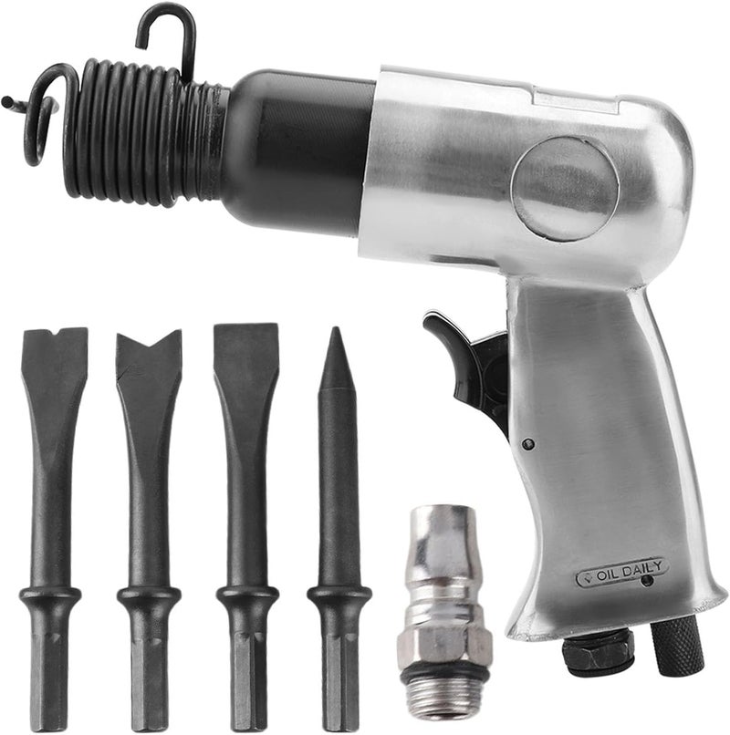 LiebeWH Professional Pneumatic Chisel Hammer Air Hammer Tool with 150mm Stroke 4 Scraper Knives for Metalworking Carpentry Industrial Use - Image 5