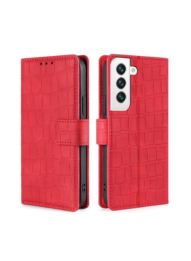 اس-توب جراب لهاتف Samsung Galaxy S23+ 5G مصنوع من الجلد بمشبك مغناطيسي من جلد التمساح - Image 1