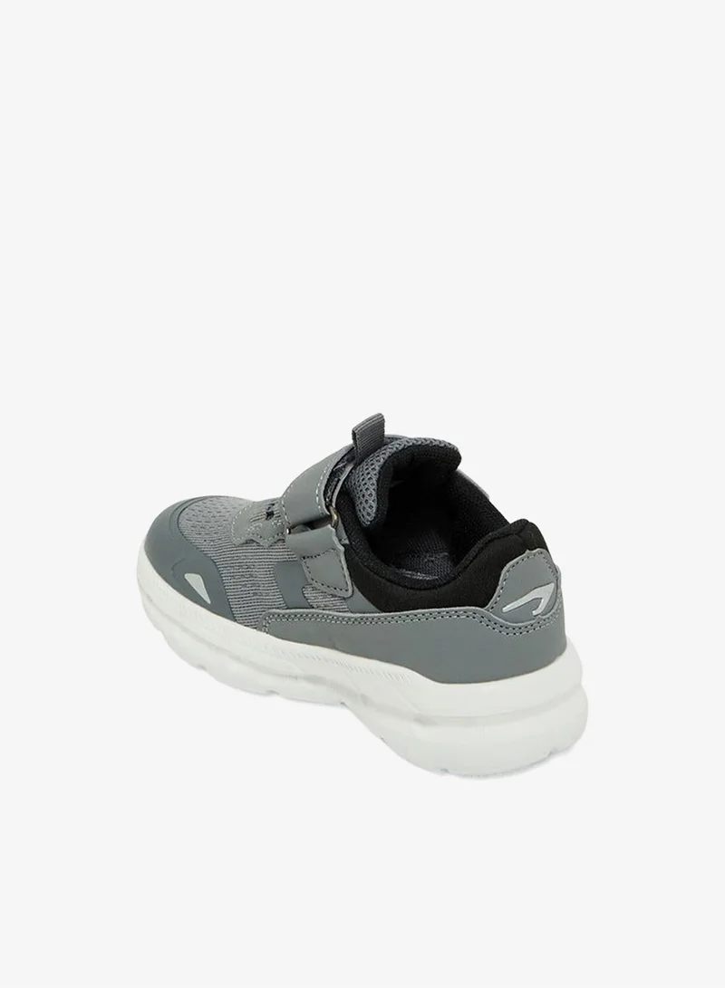 Dash GREY Boys Hook & Loop School Sports Shoes for Men | Best Price UAE