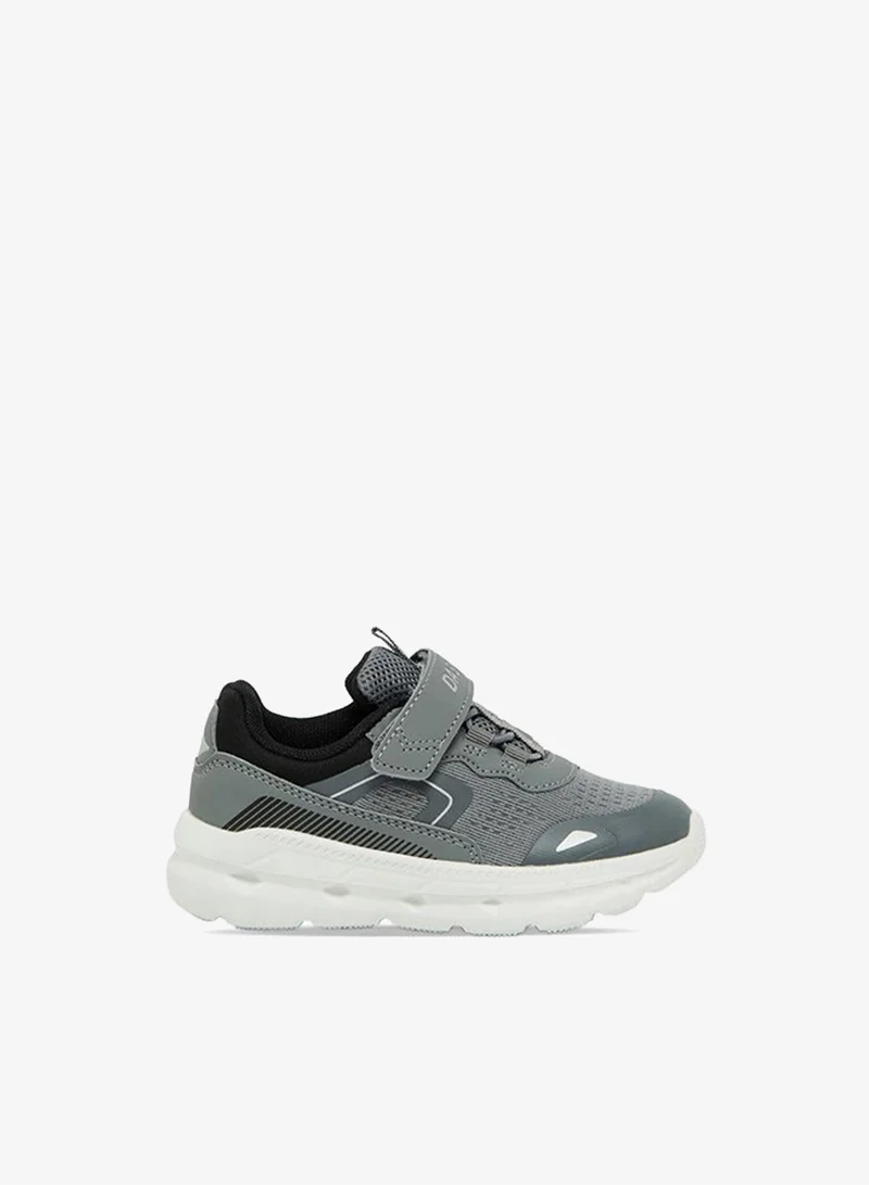 Dash GREY Boys Hook & Loop School Sports Shoes for Men | Best Price UAE