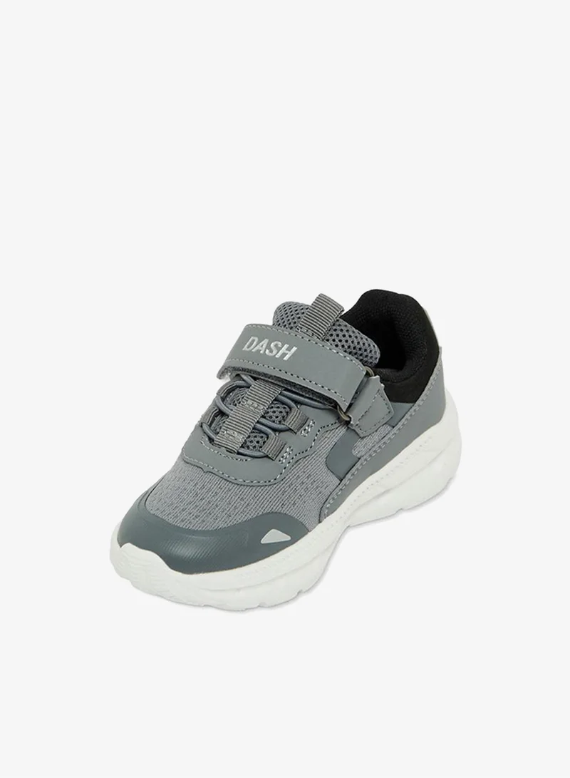 Dash GREY Boys Hook & Loop School Sports Shoes for Men | Best Price UAE