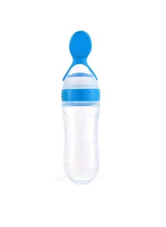 Food Feeder, Silicone Feeding Bottle With Spoon And Suction, 90ml Food Spoon Tableware, Multifunctional Feeding Tableware, Medicine And Food Processor Blue Color - pzsku/Z30AF88D11717C57F459EZ/45/_/1730372174/9003eea9-ebe4-48f6-b096-dbed9606336b