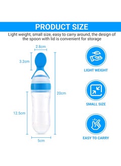 Food Feeder, Silicone Feeding Bottle With Spoon And Suction, 90ml Food Spoon Tableware, Multifunctional Feeding Tableware, Medicine And Food Processor Blue Color - pzsku/Z30AF88D11717C57F459EZ/45/_/1730372182/f17f5e54-faec-4c77-984d-e385f8620608