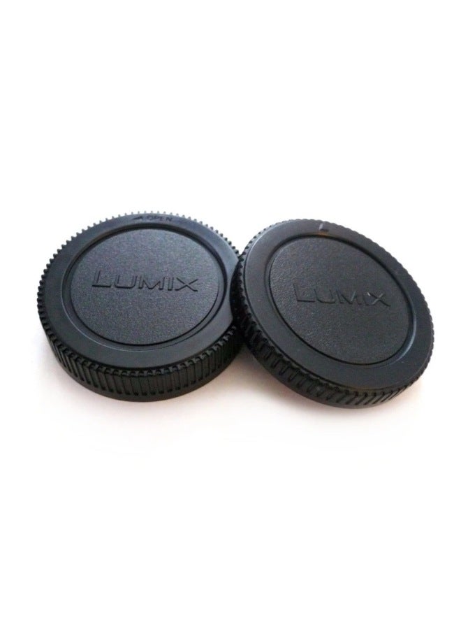 Suitable For Panasonic GF1LIXMIX Front And Rear Cover GF2 GF3 Lens Rear Cover + Body Cover Set M43 Cover-Color:Full Frame Panasonic Front And Rear Covers  - Image 2