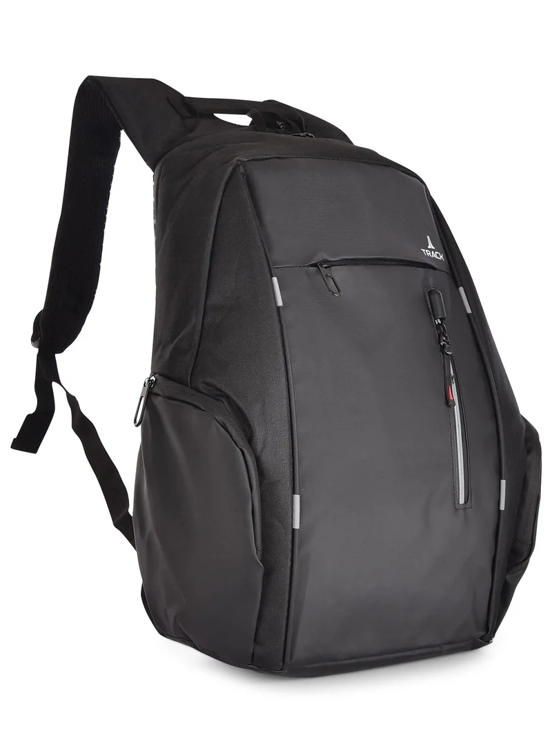 Track Track Shcool Bag | Laptop Backpack size 20L Model 1918-18 | Black | Unisex | 18 inches USB port | Soft material | Fabric | 1Piece