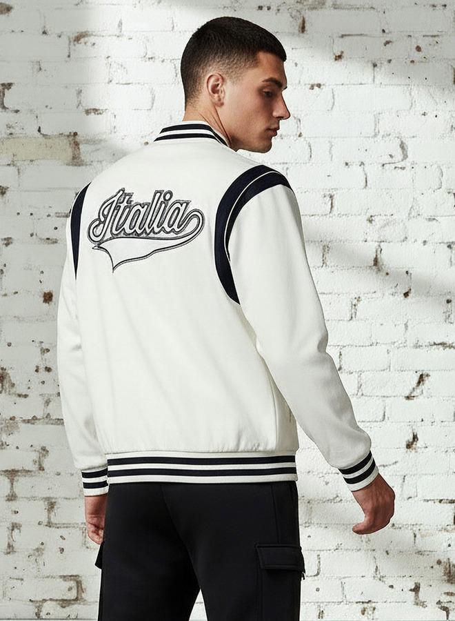 كابا جاكيت كابا رجالي مطرز بشعار - Image 3