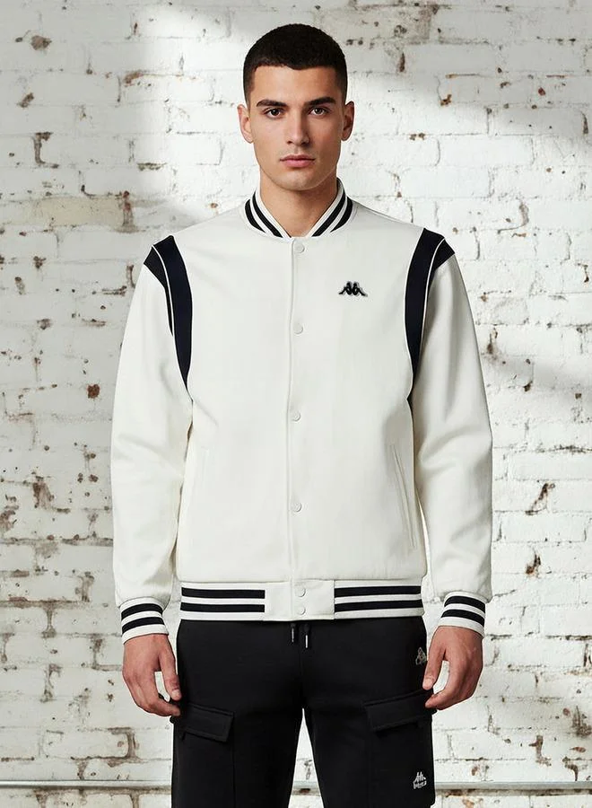 Kappa Kappa Men Logo Embroidered Varsity Jacket