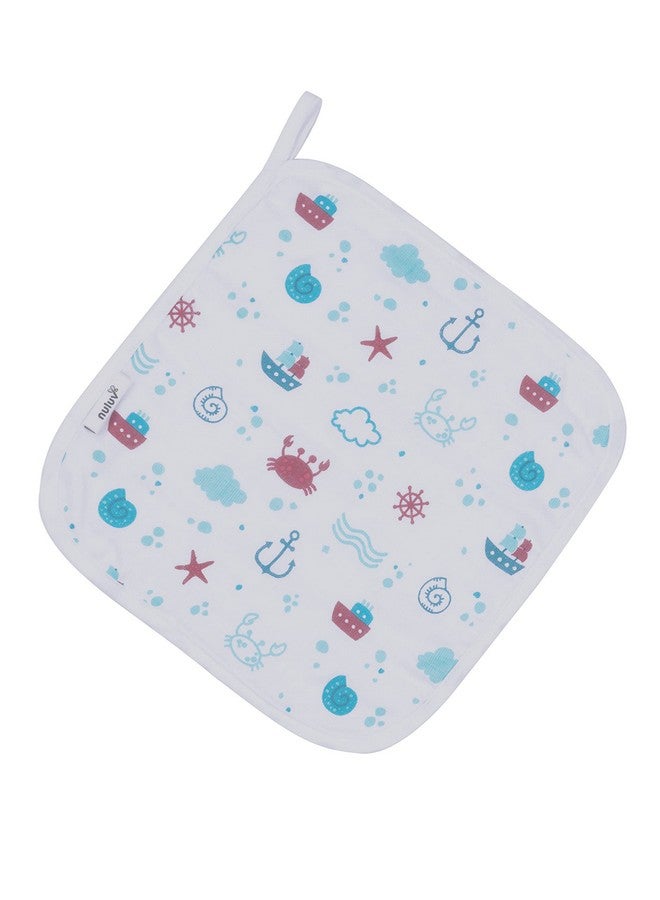 نولوف قطعة قماش غسيل مصنوعة من القطن العضوي بنسبة 100%، عبوة من 6 قطع (مرساة) - Image 2