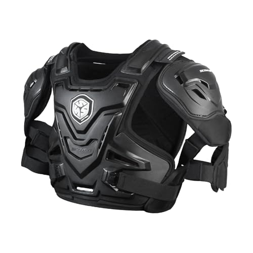 Scoyco Chest Protector Motocross, Motorcycle Armor Vest Lightweight Breathable Dirt Bike Chest and Back Protector Adjustable Protective Gear for Adult Road Racing Riding Cycling - Image 1