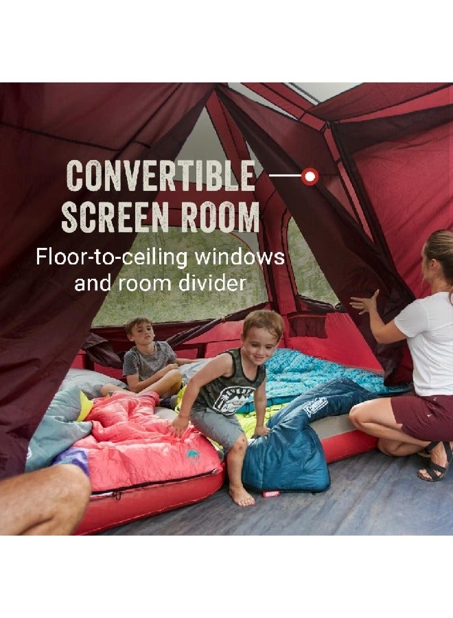 كولمان 2000037533 كولمان سكاي لودج خيمة للتخييم 10 أشخاص بلاك بيري 14 × 10 قدم - Image 4