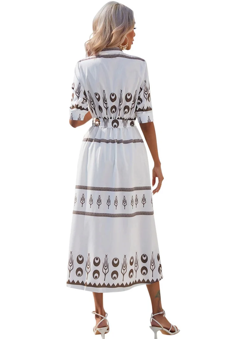 YUNIQEE Printed Midi Dress