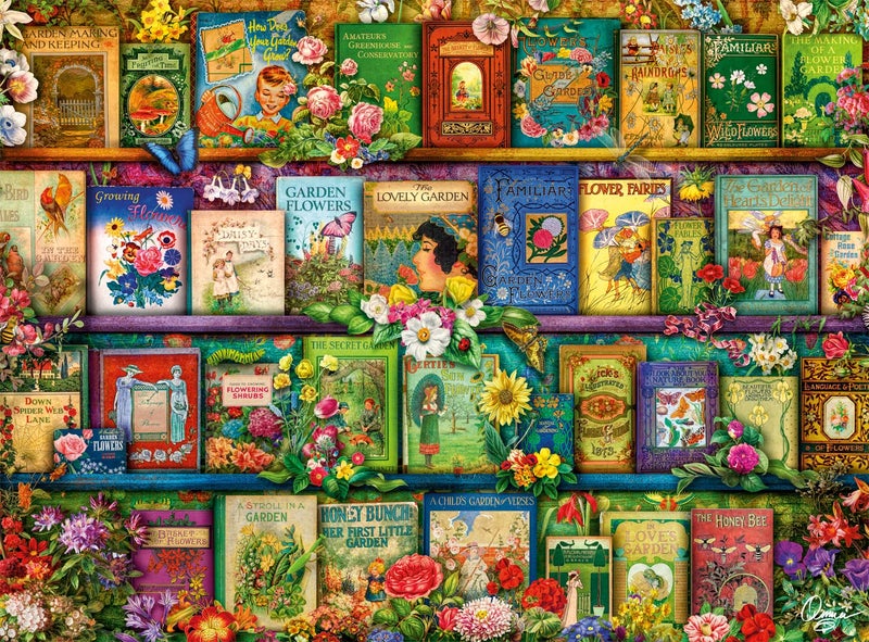 Buffalo Games - Aimee Stewart - Vintage Summer Books - 1000 Piece Jigsaw Puzzle for Adults Challenging Puzzle Perfect for Game Nights - Finished Puzzle Size is 26.75 x 19.75 - Image 1