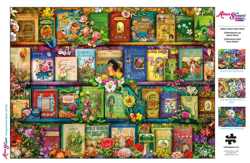 Buffalo Games - Aimee Stewart - Vintage Summer Books - 1000 Piece Jigsaw Puzzle for Adults Challenging Puzzle Perfect for Game Nights - Finished Puzzle Size is 26.75 x 19.75 - Image 5