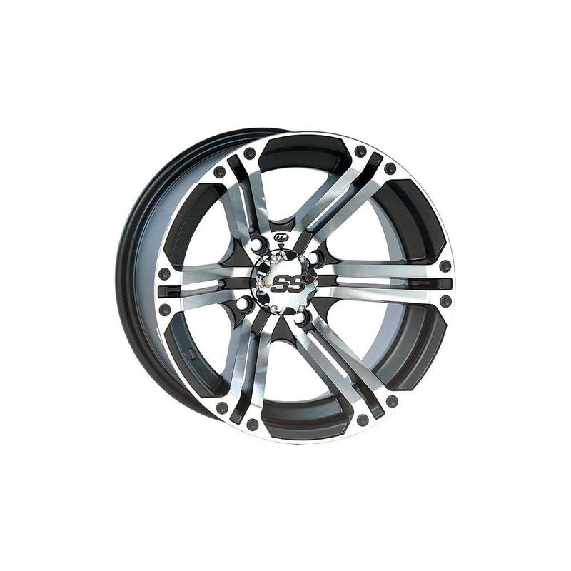 ITP SS ALLOY SS212 Black Wheel with Machined Finish 12x74x156mm
