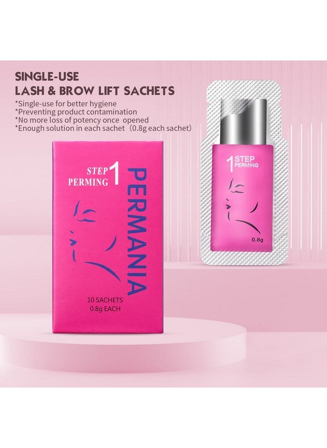 PERMANIA Lash Lift Kitseparate Steps Products For Salon Or At Home Steps 10 Sachets Of 0.8G0.03Oz Each Prep (Step1)  - Image 4