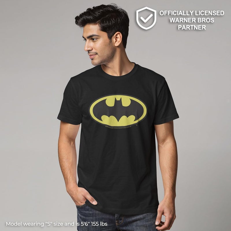 DC Comics Men's Batman Basic Logo Black T-Shirt - Image 2