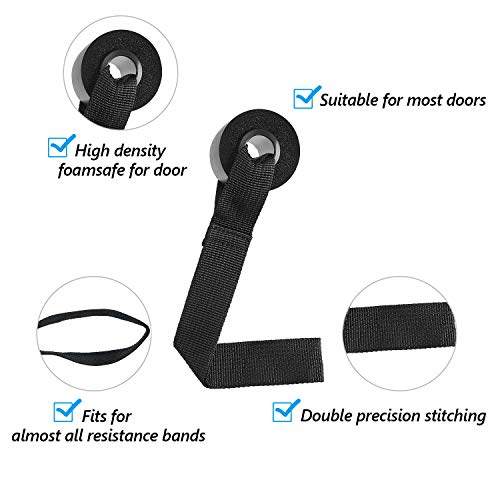 Sumind 4-Piece Resistance Bands - Cable Door Foam Exercise Training Straps for Workout Fitness - Image 4
