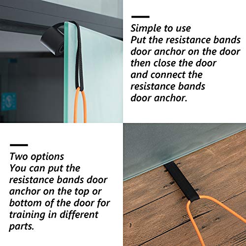Sumind 4-Piece Resistance Bands - Cable Door Foam Exercise Training Straps for Workout Fitness - Image 3