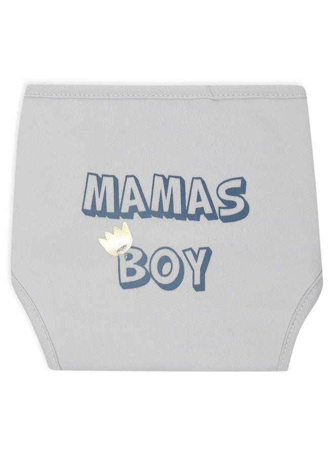 Mi Arcus Printed Adjustable Reuseable Diaper Cover for 0-3 M for Baby Boys Girls Pack of 2 - Grey - Image 2