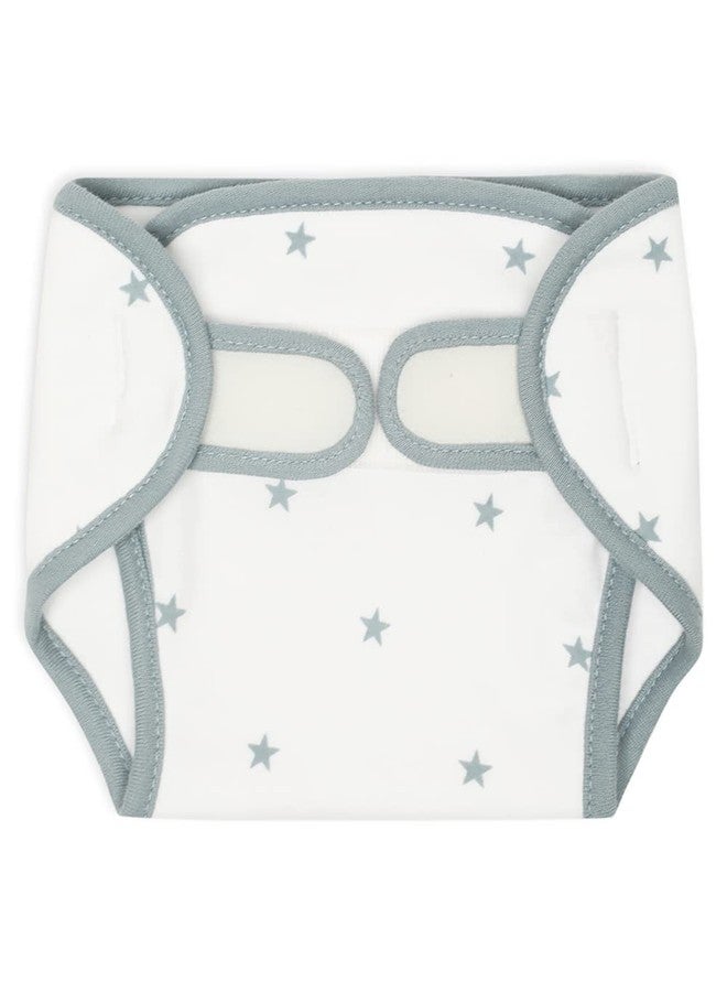 Mi Arcus Printed Adjustable Reuseable Diaper Cover for 0-3 M for Baby Boys Girls Pack of 2 - Grey - Image 3