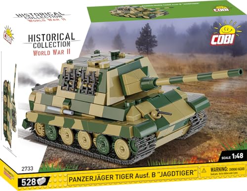 COBI Historical Collection Panzerjager Tiger Ausf B Jagdtiger Tank Building Set 528 Pieces - Image 5