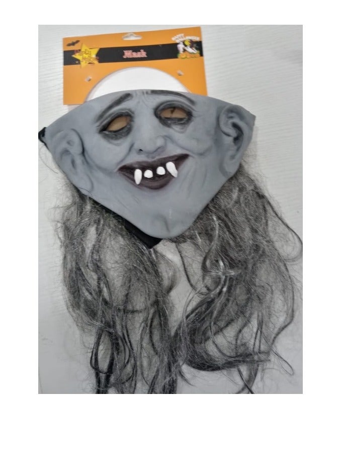 Party Magic Mask Dlx W/ Long Hair 6793 - Image 1