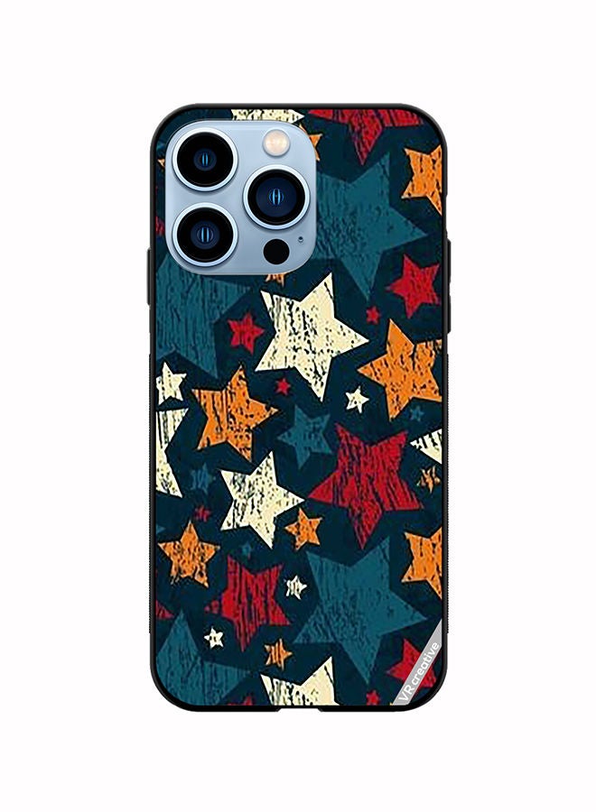 VR CREATIVE Protective Case Cover For Apple iPhone 14 Pro Max Colorful Stars Design Multicolour - Image 1
