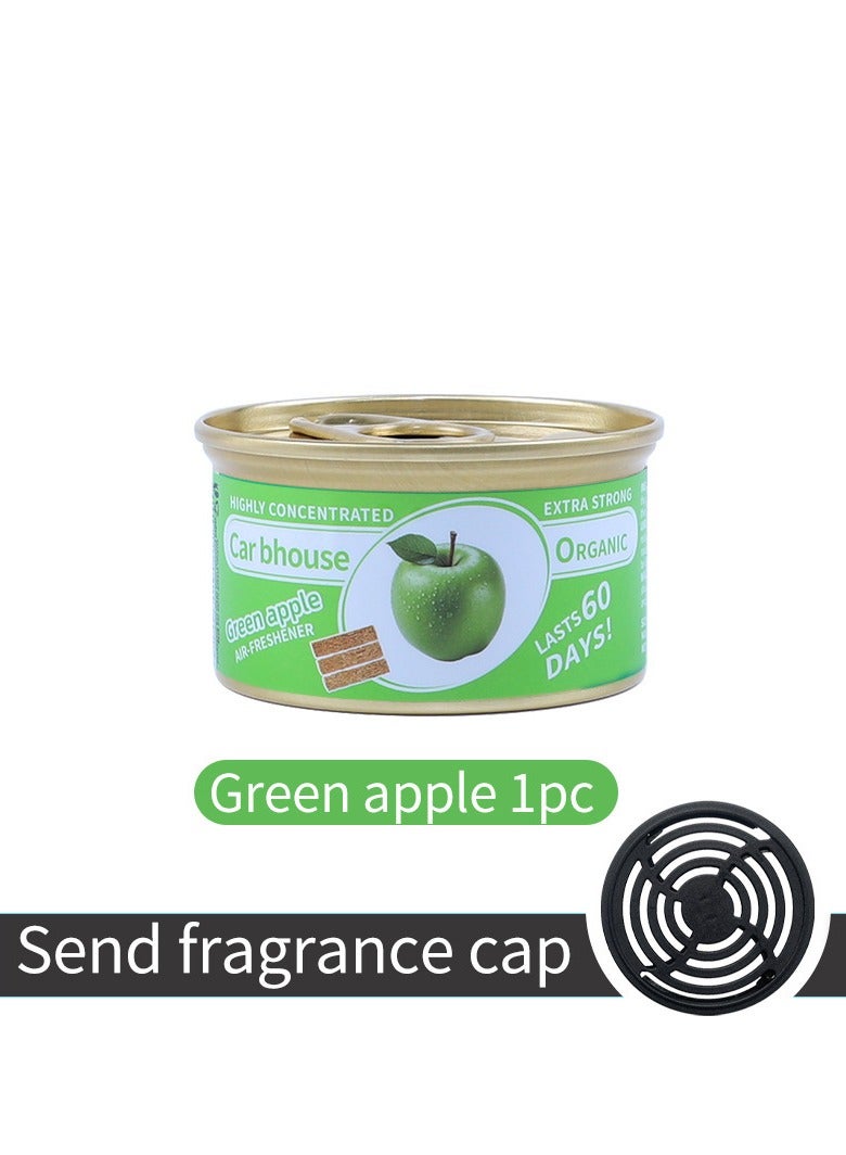 Canned Air Freshener & Odor Neutralizer, Household & Car Spill Resistant Cans, Green Apple Scent - Image 1