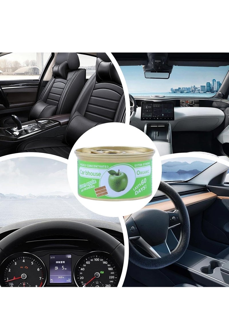 Canned Air Freshener & Odor Neutralizer, Household & Car Spill Resistant Cans, Green Apple Scent - Image 2