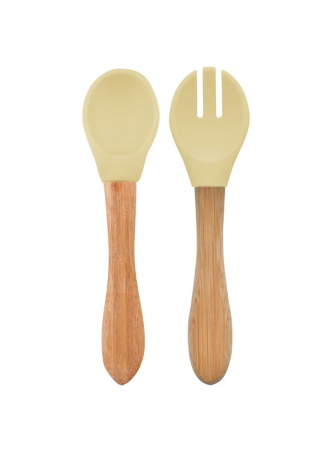 Minikoioi Dig In Spoon And Forkmellow Yellow - Image 1