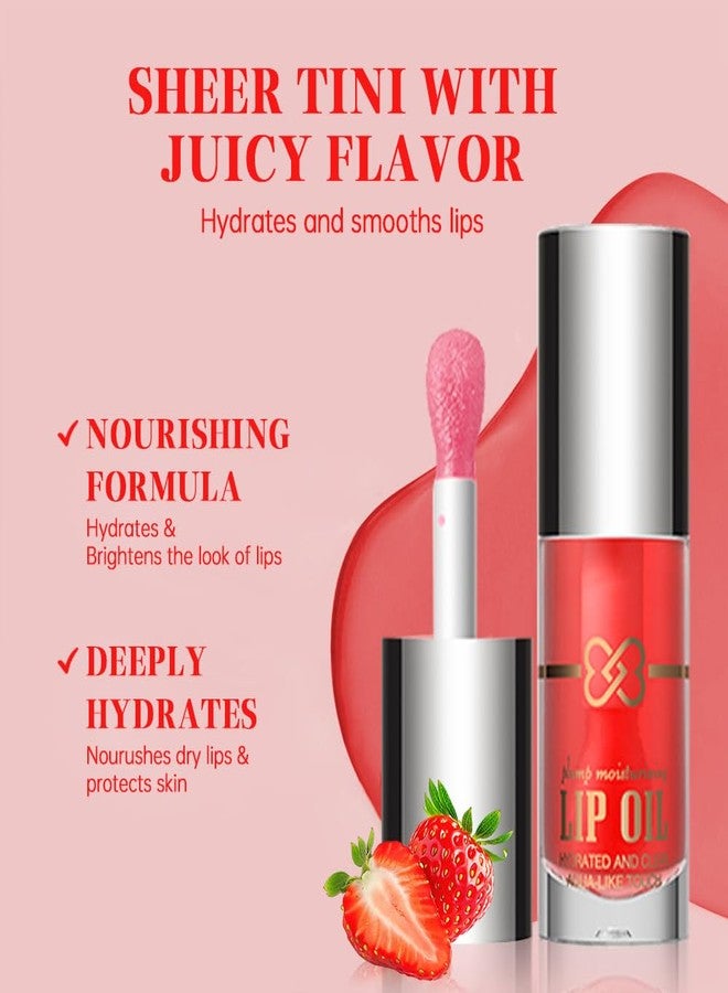 Hxssll Color Changing Lip Oil – Hydrating pH Reactive Lip Tint with Vitamin E & Natural Oils, Moisturizing Non-Sticky Lip Glow Oil for Soft Plump Lips, Glossy Long-Lasting Lip Care for Dry Lips 05# - Image 4