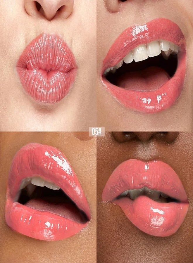 Hxssll Color Changing Lip Oil – Hydrating pH Reactive Lip Tint with Vitamin E & Natural Oils, Moisturizing Non-Sticky Lip Glow Oil for Soft Plump Lips, Glossy Long-Lasting Lip Care for Dry Lips 05# - Image 3