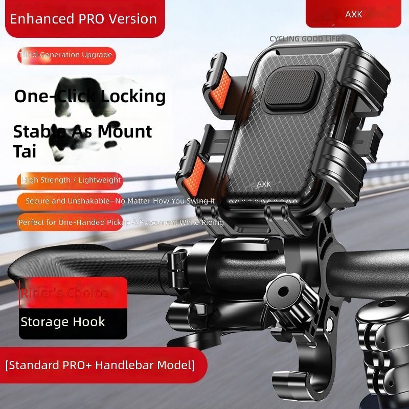 AXK Bike Phone Holder - Shockproof Mount for Motorcycles & Bicycles